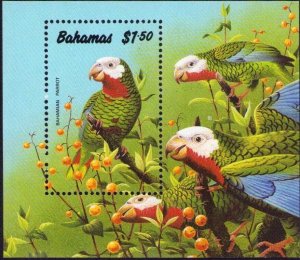 Bahamas 704 Bahamian Parrot Stamp Sheet MNH 1990