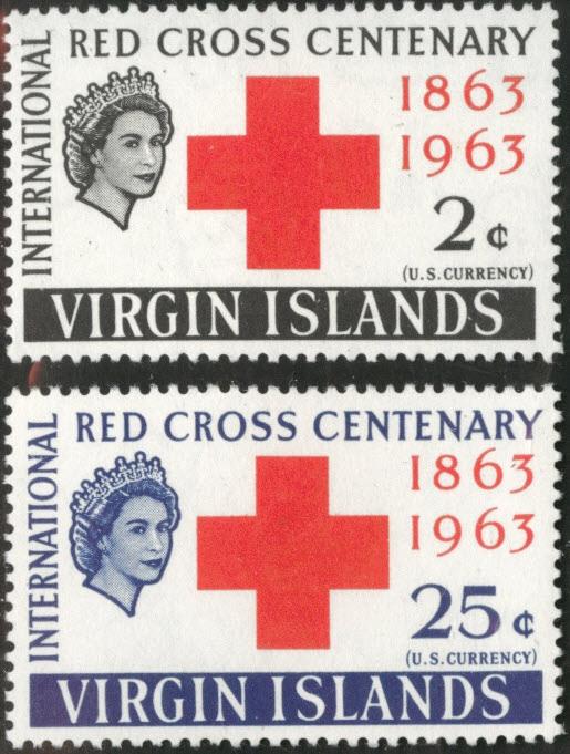 Virgin Islands  Scott 141-142 MH* Red Cross set 1963