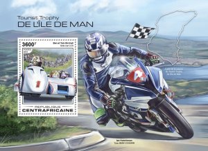 C A R - 2018 - Isle of Man Tourist Trophy - Perf Souv Sheet - Mint Never Hinged