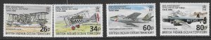 BRITISH INDIAN OCEAN TERR SG215/8 1998 ROYAL AIR FORCE  MNH