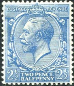 SG372 SPEC N21(-), 2½d greyish-blue, LH MINT. Cat UNLISTED.