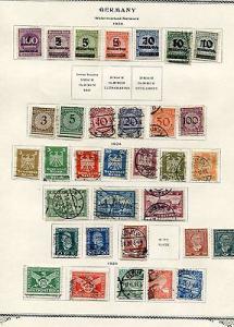 Germany Collection 1923/ 1935 VF  7 pages    Lakeshore Ph...