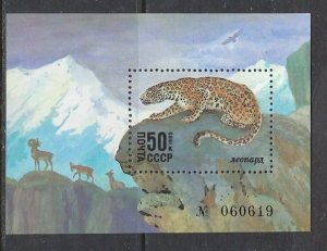 Russia 5393 MNH Panther S/S (ap7580)
