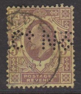 Great Britain Sc#132 Used Perfin ?N Co