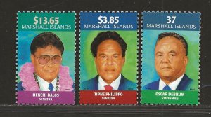 MARSHALL ISLANDS SC# 817-19   VF/MNH