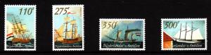 Netherlands Antilles MNH Scott #955-#958 Set of 4 Ships: Mars, Alphen, Curaca...