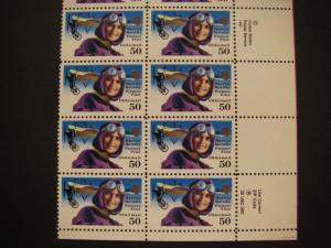 Scott C128, 50c Harriet Quimby, PB20 #S1111 UR, MNH Airmail Beauty