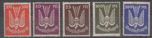 Germany Scott #C15-C19 1923 MH
