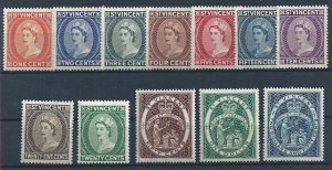 1955-63 ST. VINCENT - Stanley Gibbons No. 189/200 - Ordinary - 12 Values - MNH**