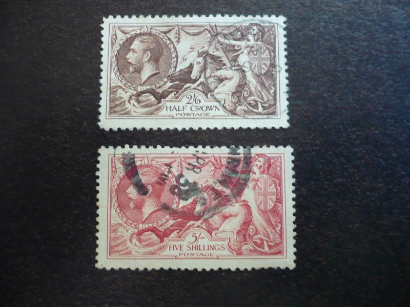 Stamps - Great Britain - Scott# 222-223 - Used Part Set of 2 Stamps