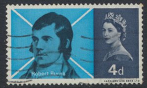 GB  SC# 444  Robert Burns 1966   Used see  scan