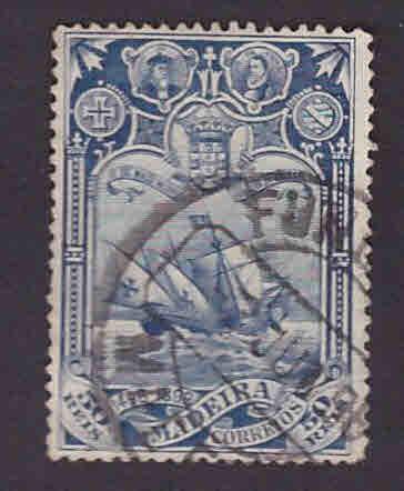 PORTUGAL MADEIRA Scott 41 Used 1898 Vasco da Gama ship stamp