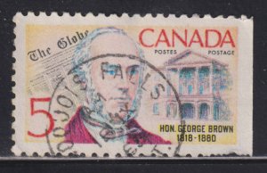 Canada 484 George Brown, The Globe & Legislature 5¢ 1968