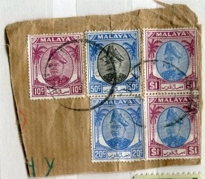 MALAYA SELANGOR; 1940s early Sultan issue fine used PIECE