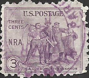 # 732 Used Violet National Recovery Act N.r.a.