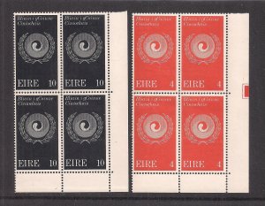 IRELAND SC# 310-11 B/4  FVF/MNH 1971