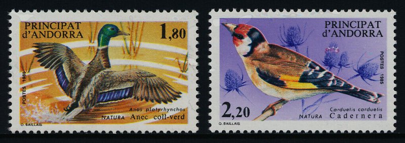 Andorra Fr 340-1 MNH Birds, Ducks