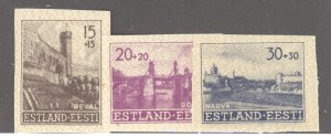Estonia, Sc #NB1-3 var, MNG, imperf