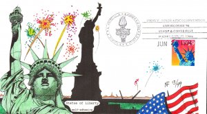 #2599 Statue of Liberty Faircloth FDC