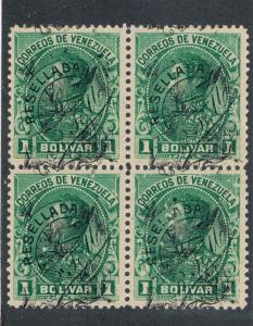 Venezuela 154 Blk of 4 MNH Disturbed Gum  (V0288)