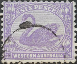 Western Australia 1912 Six Pence SG 168 used