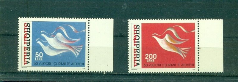 Albania - Sc# 2758-9. 2004 60th Ann. Liberation From Nazis WWII. MNH. $6.00. 