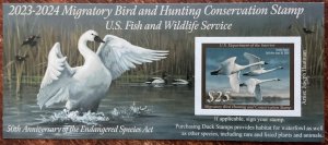 US #RW90A MNH Federal Duck Sheet of 1 Tundra Swans