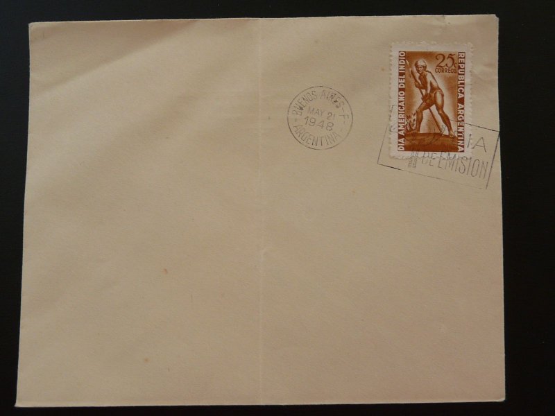 indigenous people FDC Argentina 1948