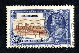 1935 Barbados Sc.# 188 used cv $6 ( 9666 BCXX )