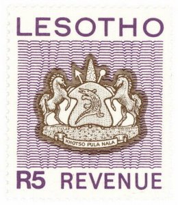 (I.B) Lesotho Revenue : Duty Stamp R5