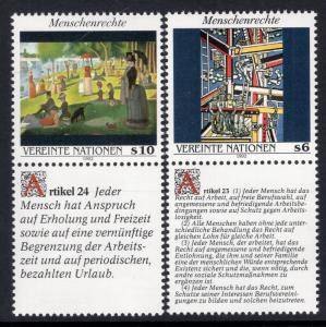 UN Vienna 139-140 Human Rights MNH VF