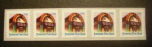 US Stamp #2912B MNH - Jukebox Coil Strip of 5 w/ Back Number