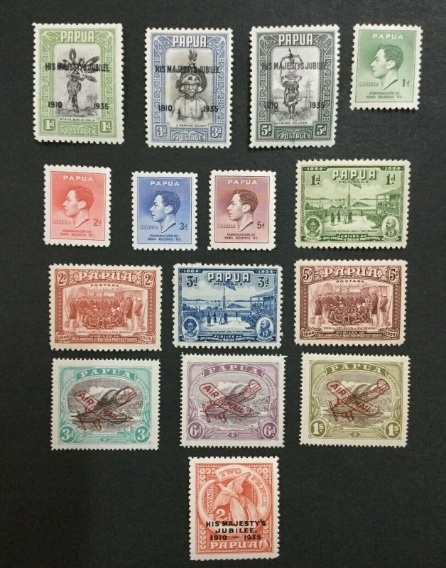 MOMEN: PAPUA NEW GUINEA SG # MINT OG H LOT #194725-3088