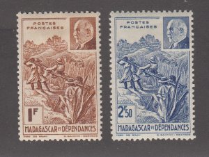 Madagascar Scott #210a-210b MH