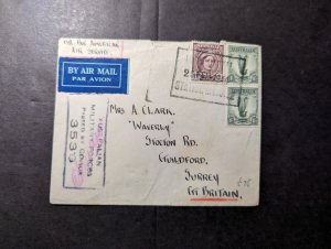 1944 Australia Airmail Cover Military Forces to Guildford Surrey England