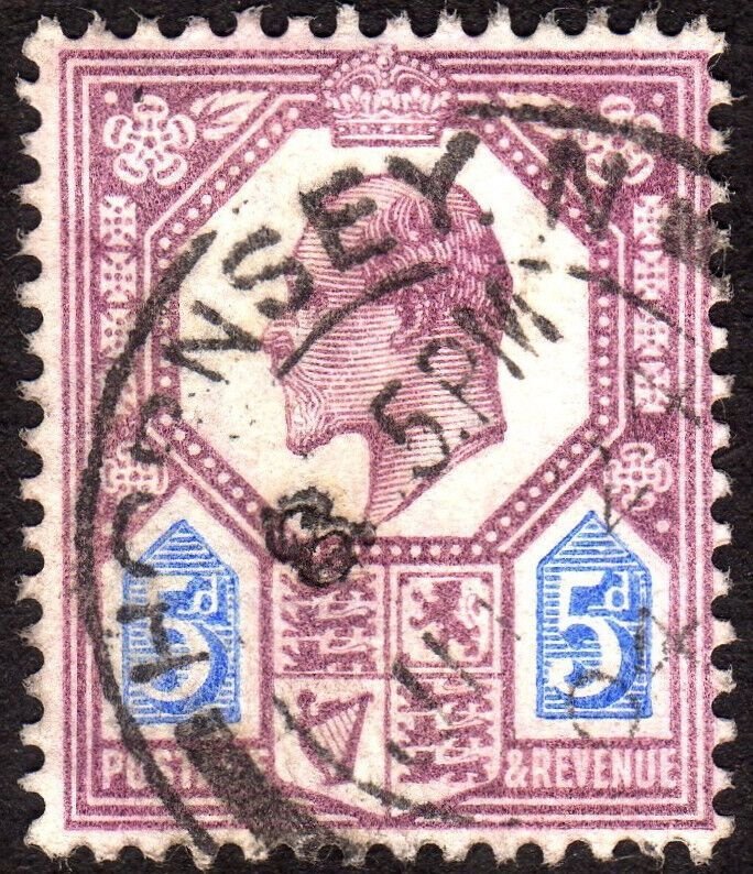1902, Great Britain, 5p, Used, Sc 134, Sg 242