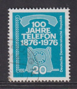 German Democratic Republic DDR #1714  used 1976 telephone centenary