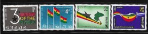 Ghana 1963 3rd anniversary of the republic Sc 143-146 MNH A2454