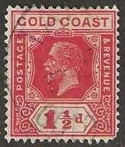 Gold Coast 85, used.  1922.  (G219)