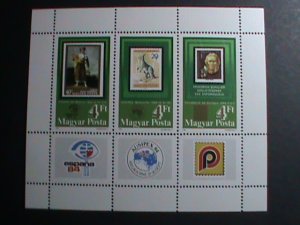 ​HUNGARY STAMP:1984 SC# 2842 ESPANA'84-AUSIPED'84- PILATELIA'84  STAMP SHOW