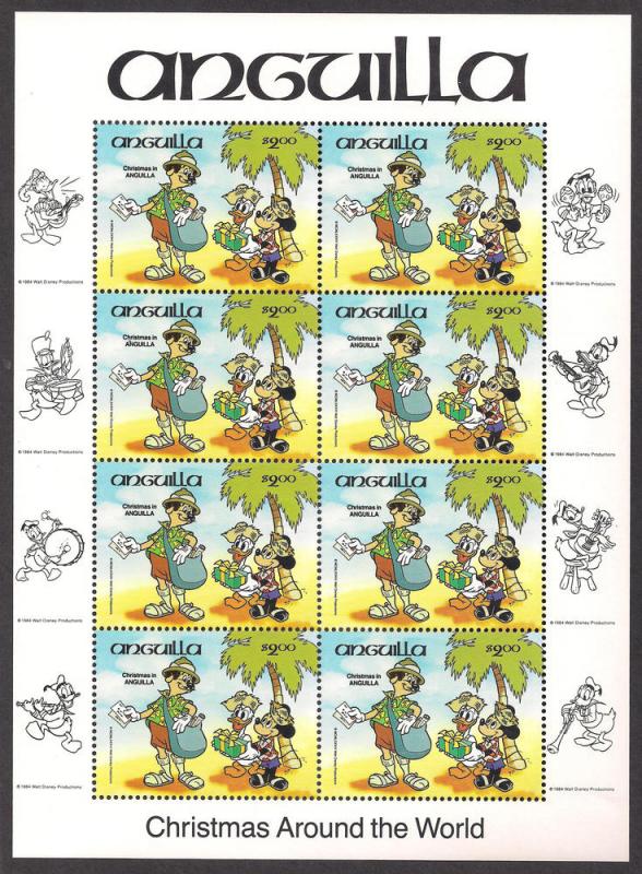 ANGUILLA SC# 603 VF MNH 1984 SHEET/8