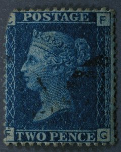 Great Britain #30 Used FN Plate 14 Bright Blue HRM