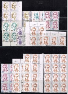 Germany 1989,Sc.#9N516 and more MNH Famous Women