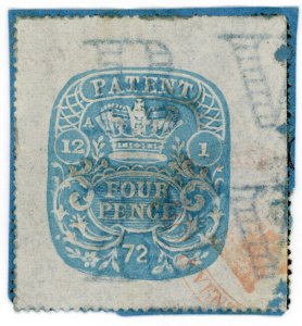 (I.B) QV Revenue : Patent Office 4d (1872)