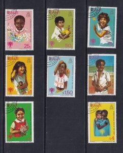 Belize #490-497 cancelled 1980 international year of the child