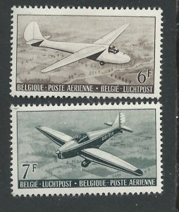 Belgium # C13-14   Aircraft    (2)   VF Unused LH