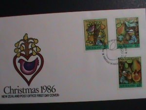 ​NEW ZEALAND -1986 SC# 854-6 CHRISTMAS'86 MINT FDC VF WE SHIP TO WORLDWIDE