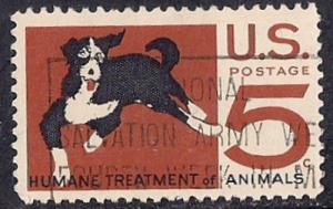 1307 5 cent Human Treatment of Animals VF used