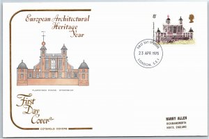 EUROPEAN ARCHITECTURAL HERITAGE YEAR COTSWOLD CACHET COVER FDC 8d 1975