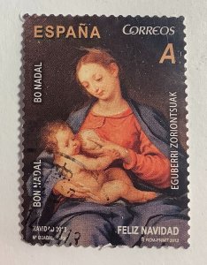 Spain 2013 Scott 3941 used - A, Christmas, Madonna & Child